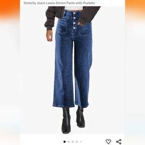 Omoone High Waisted Straight Wide Leg Jeans